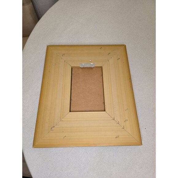 Antique Gold Textured Picture Frame With Ribbed Inner Design & Beveled Glass Ins - Picture 5 of 9